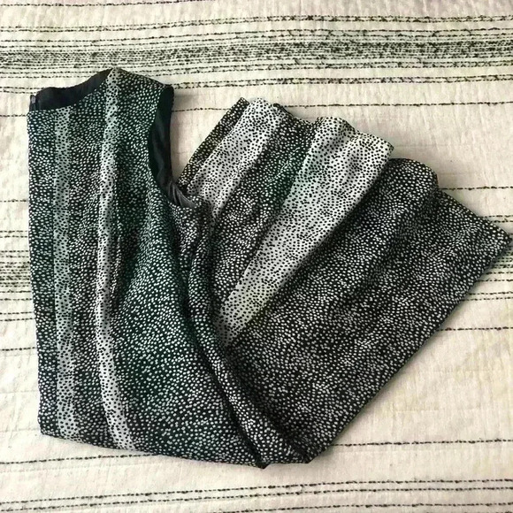 Vintage 90s Anne Klein Womens Black White Romantic Polka Dot Midi Dress 12 - Picture 4 of 8